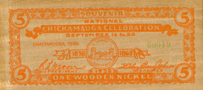 1938 Chickamauga Celebration orange, Lookout Mtn